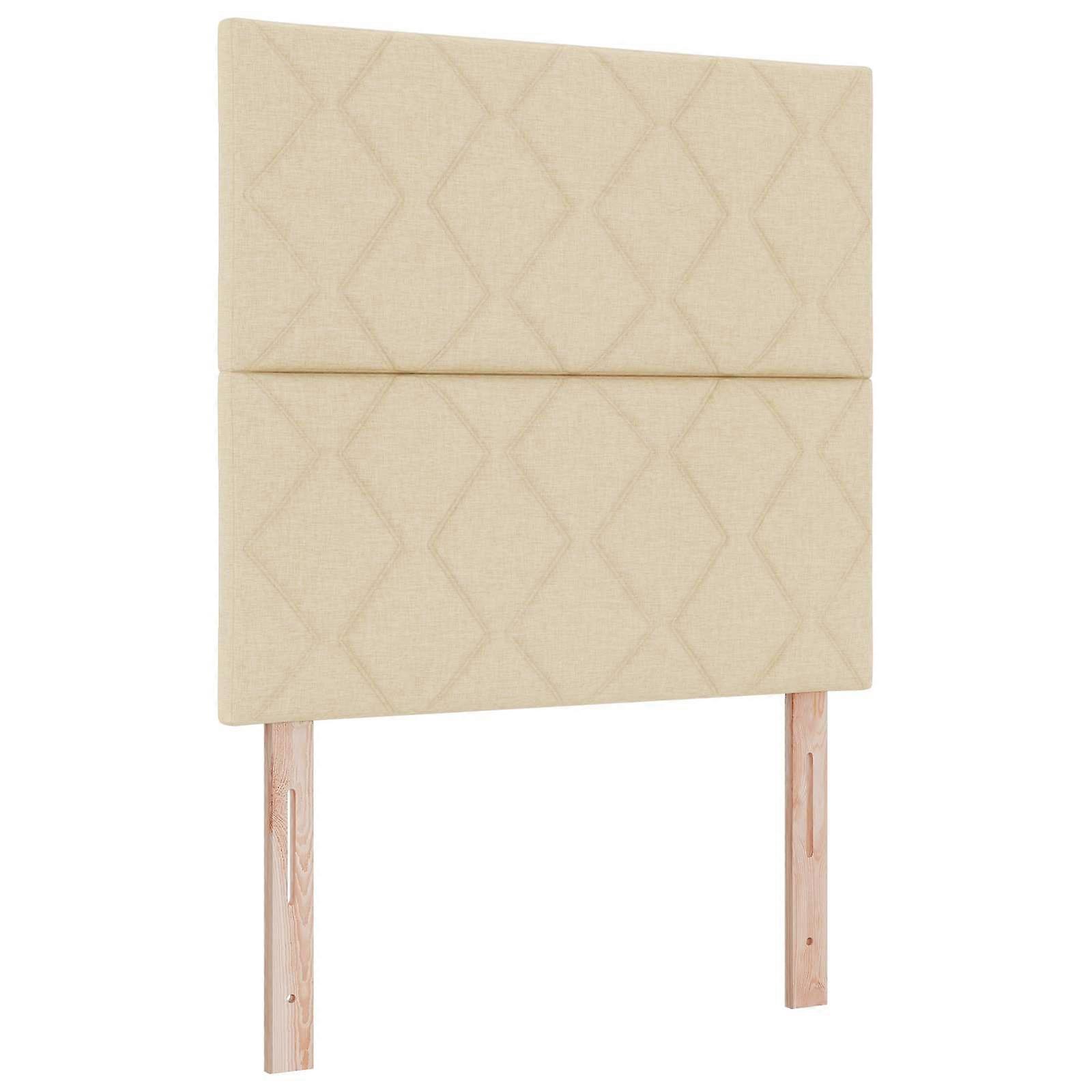 vidaXL Hoofdbord Crème 100 cm Stof