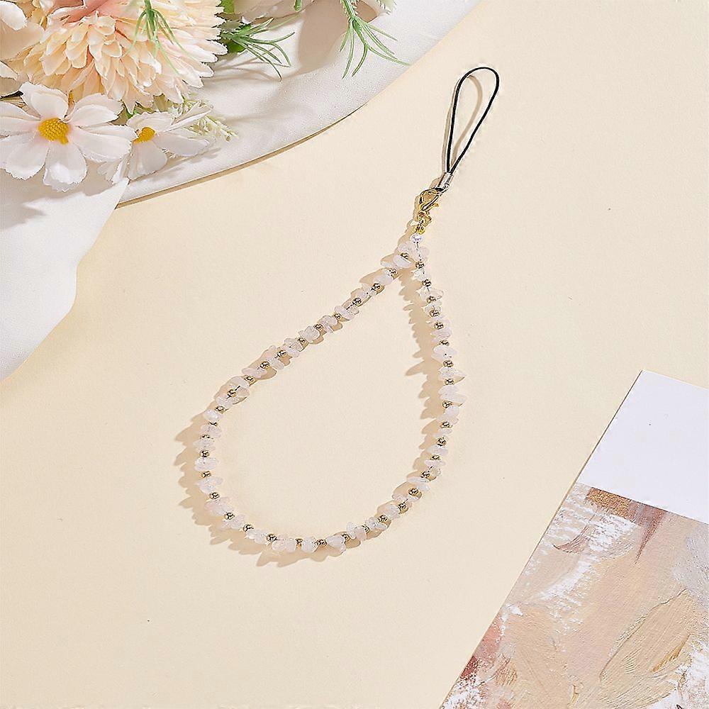 Natural Rose Quartz Mobile Straps 215~220mm