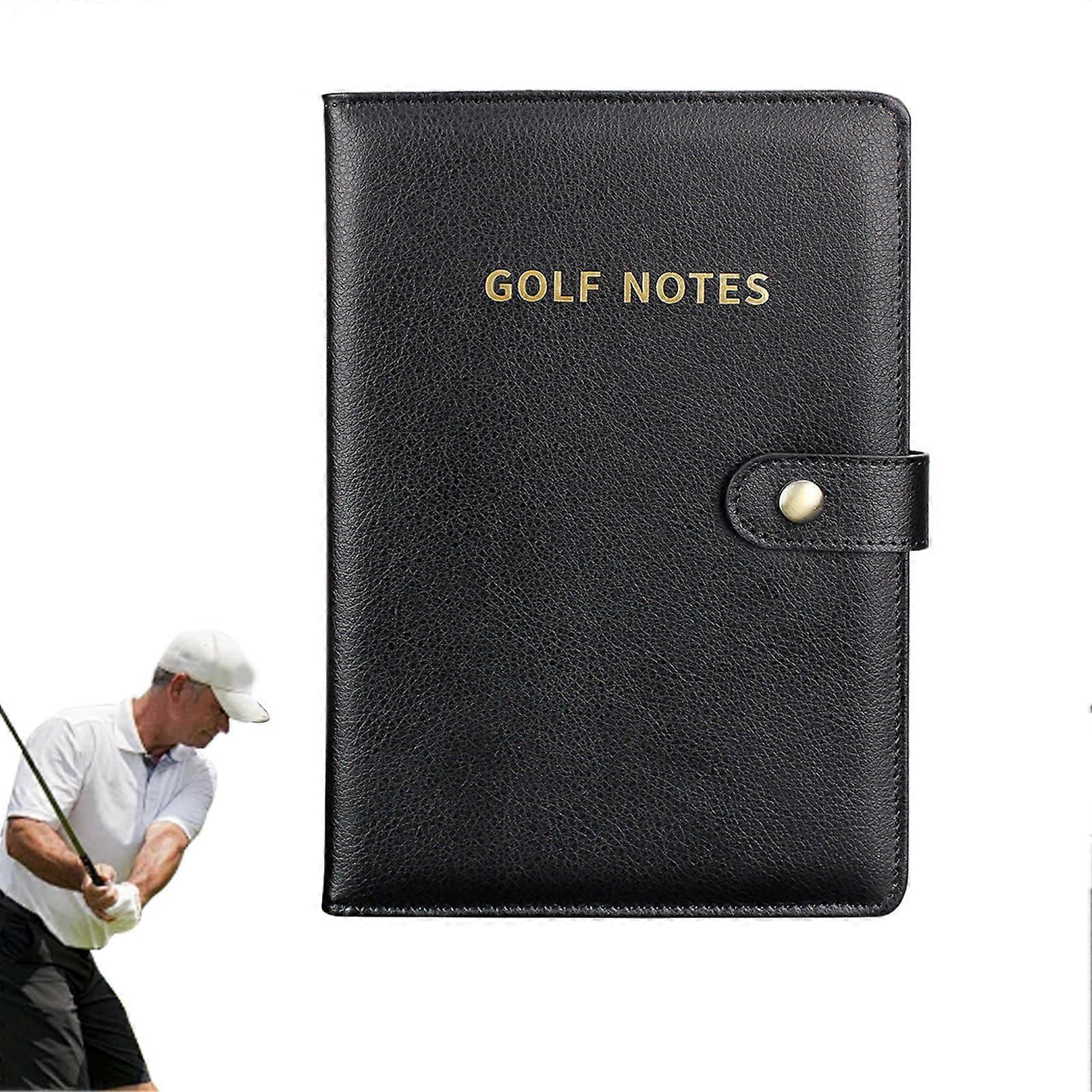 Golf Scorebook PU Leather Pocket Journal for Precise Score Tracking and Tournament Use