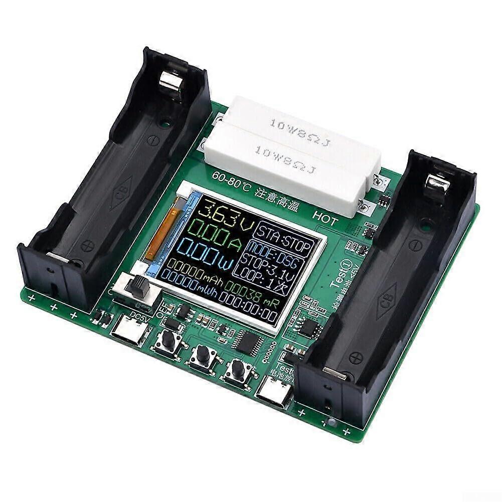 Battery Capacity Tester LCD Lithium Battery Analyzer with Type C RealTime Voltage and Current Display