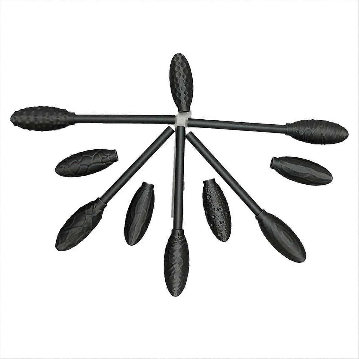 Art Project Texture Tool Set, 5 Piece Oval Pattern Roller Kit, 10PCS