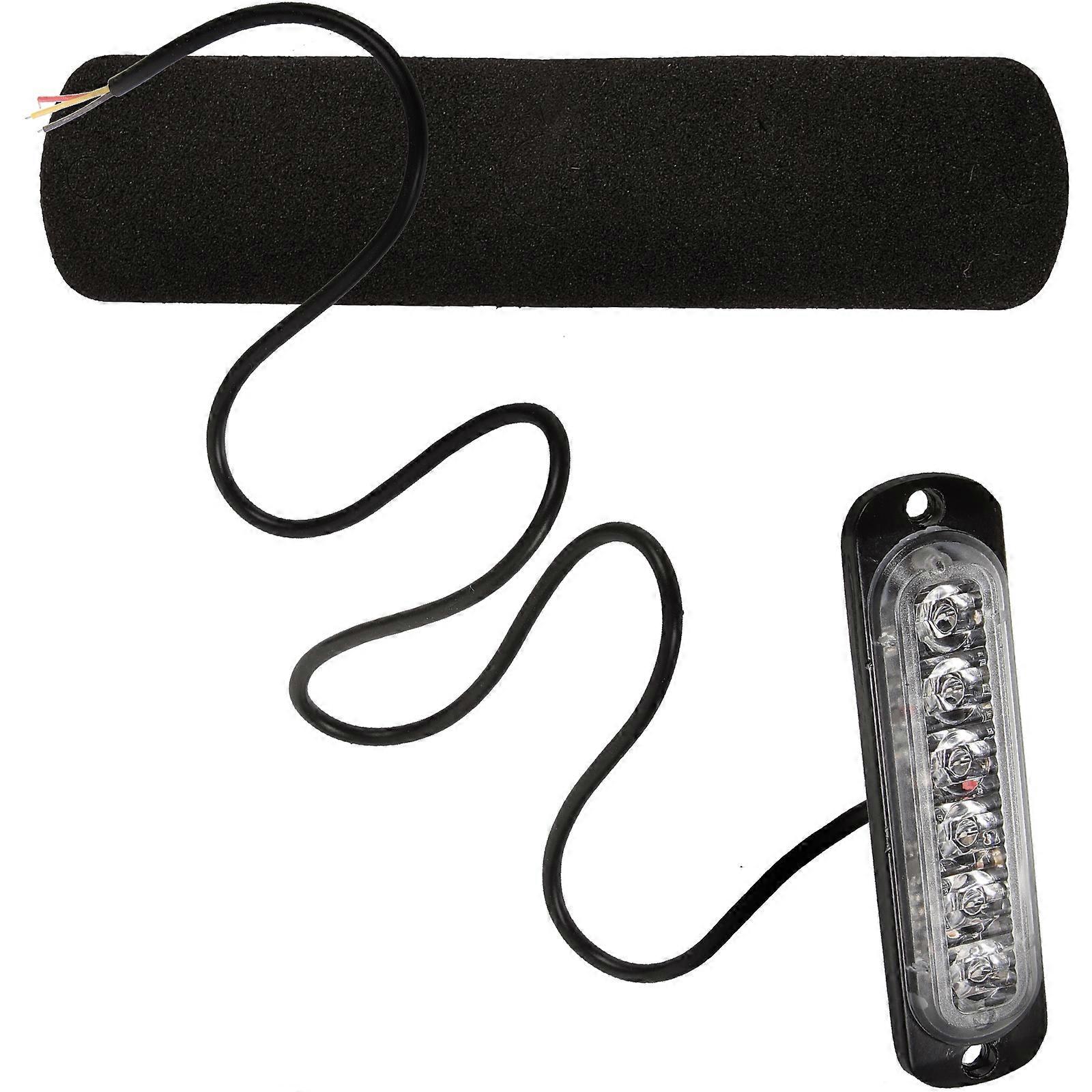 Blue Emergency Light with 6 Leds and 18 Strobe Modes