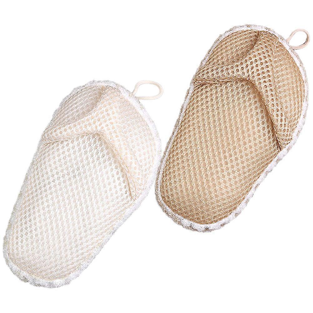 Body Wash Cloth Exfoliating Scrubber for Bathing Use 2Pcs Assorted Color