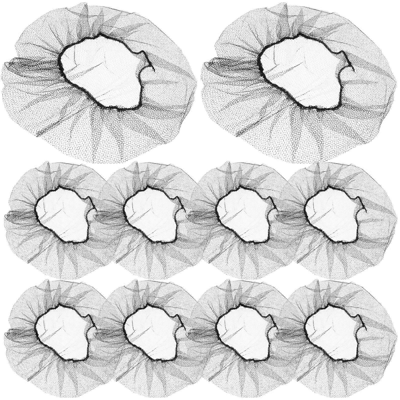 Hair Nets Black Nylon for Disposable 100Pcs