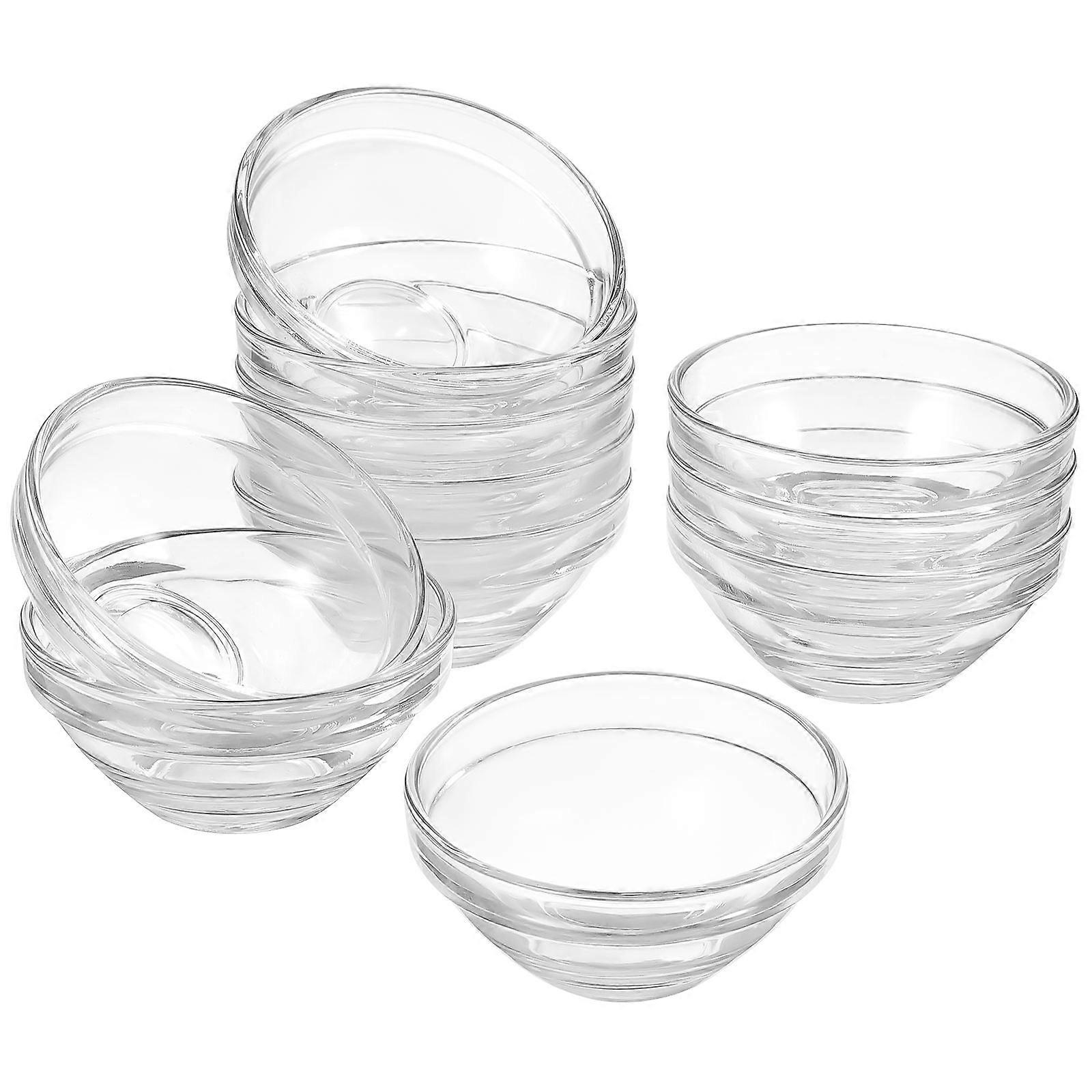 Transparent Glass Bowl for Storage with Essential Oil Function 10Pcs Set