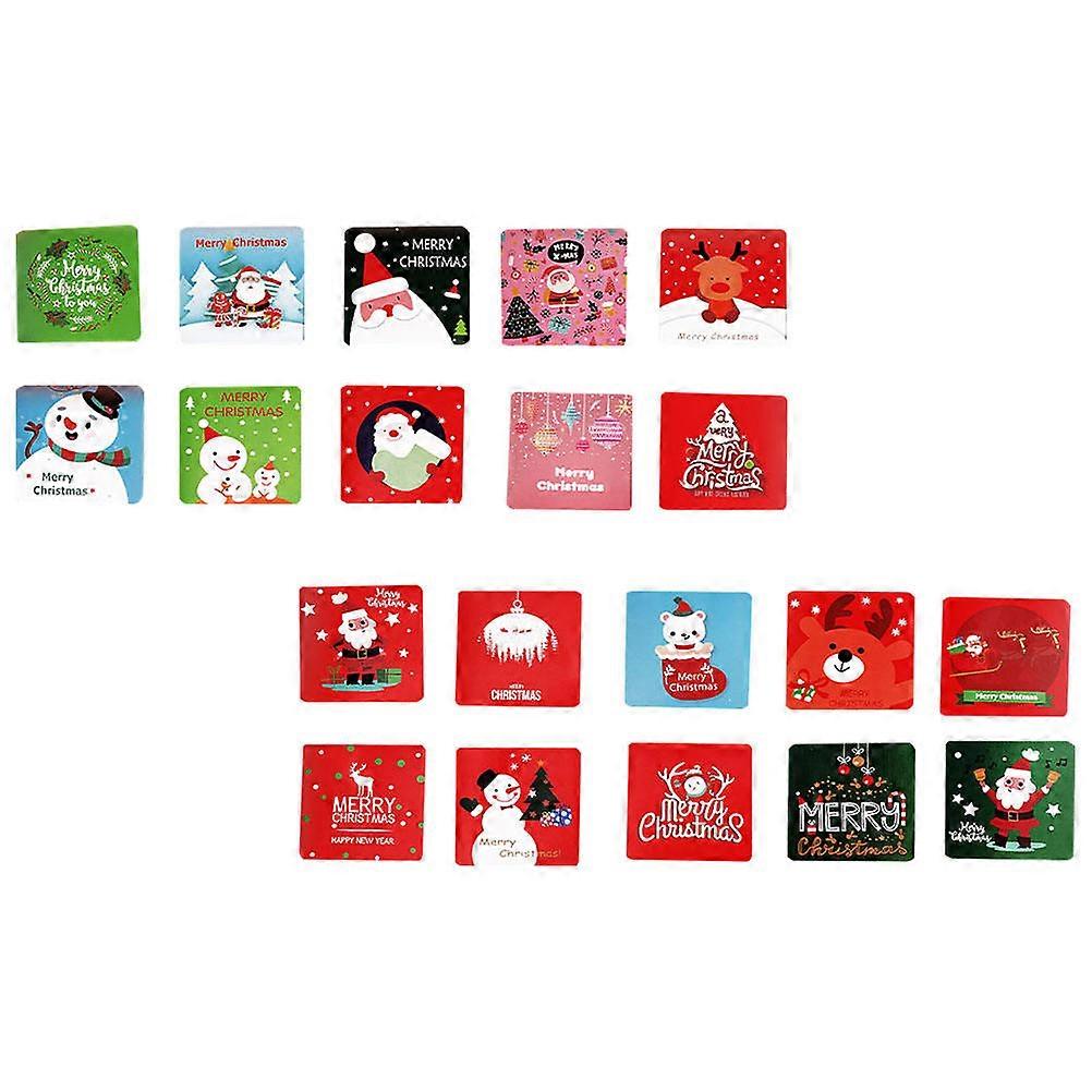 Xmas Elements Cards Christmas Blessing Cards for Greetings 20Pcs