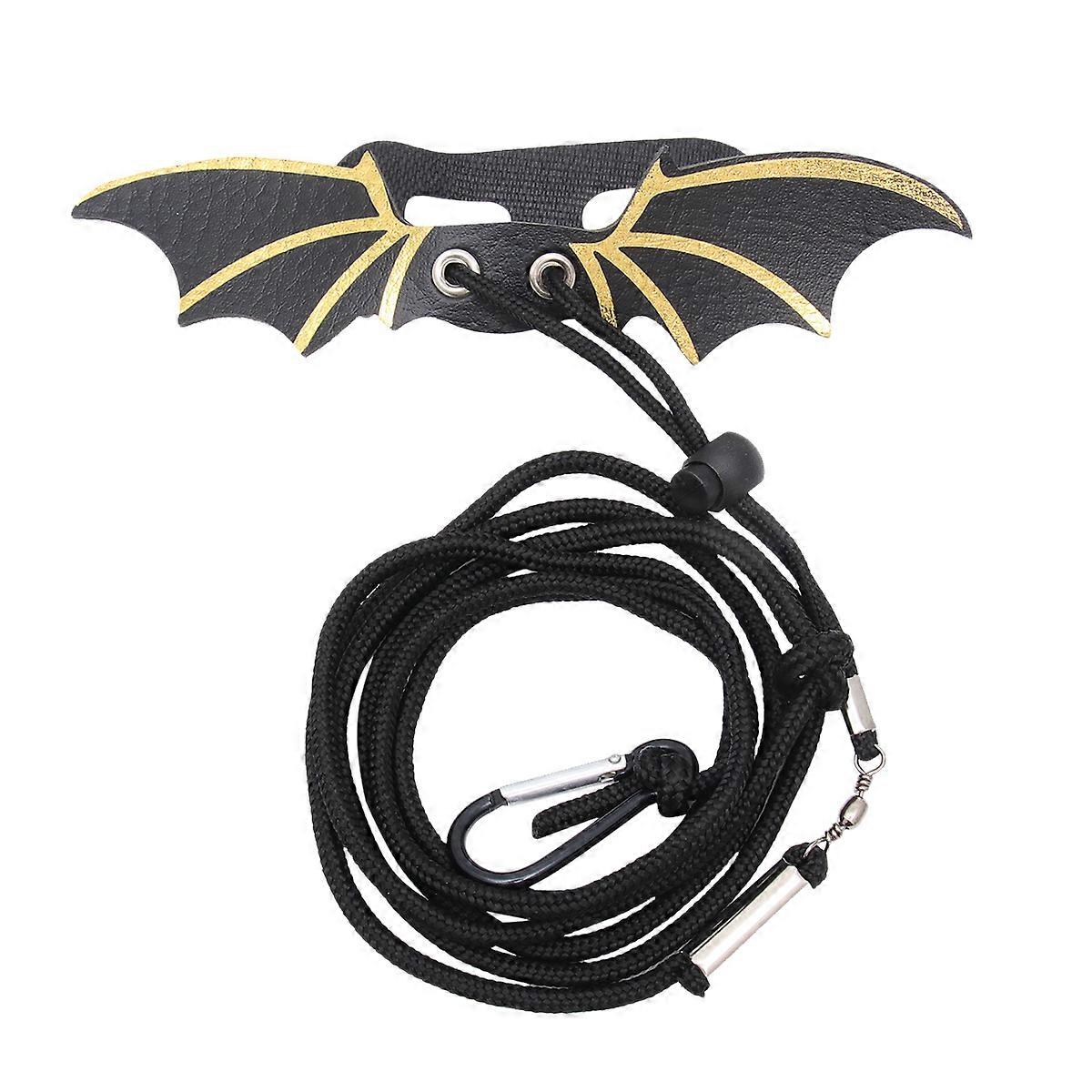 Reptile Harness Adjustable Leash for Pet Use Black Color