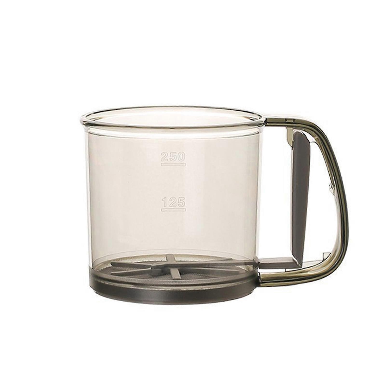 Handheld Flour Sifter - Transparent Double Layer Measuring - for Baking
