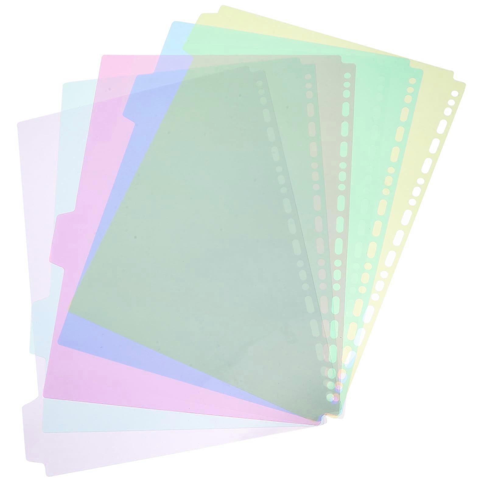 Worgeous 6 PCS Folder Research Material Dividers Multipurpose