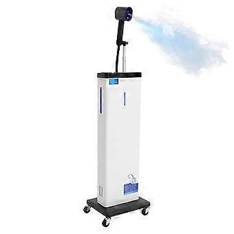 Vaporizzatore per capelli nano con luce blu a ioni negativi, design regolabile e supporto per un'idratazione profonda, ideale per uso professionale in salone e a casa (bianco)
