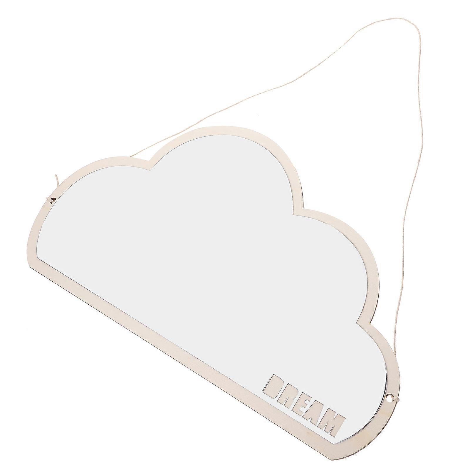 Cloud Shaped Mirror Wall Hanging Vanity Mirror for Wall Decor 4Pcs Set