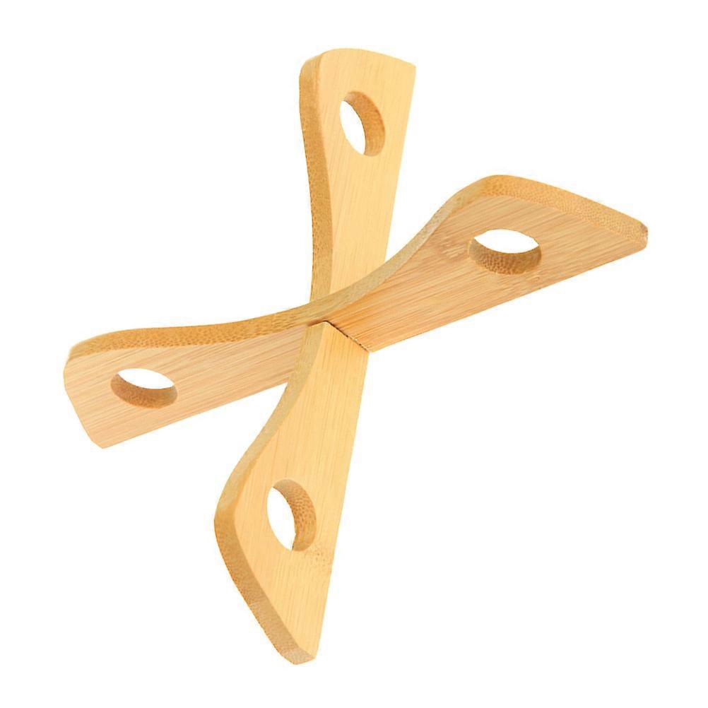 Coussin isolant amovible en bambou pour casserole