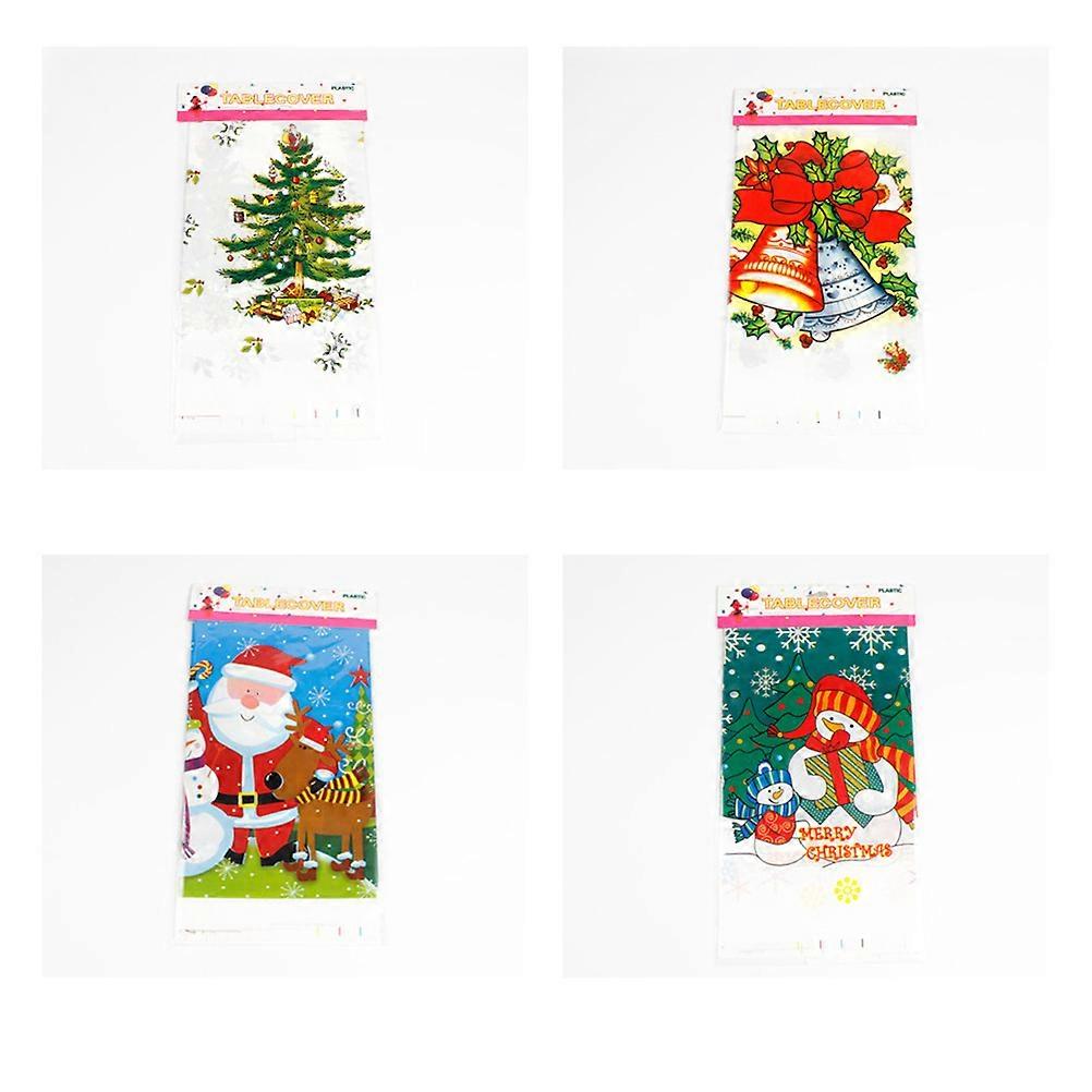 Christmas Tablecloth Rectangular Disposable Table Cover for Table Decoration