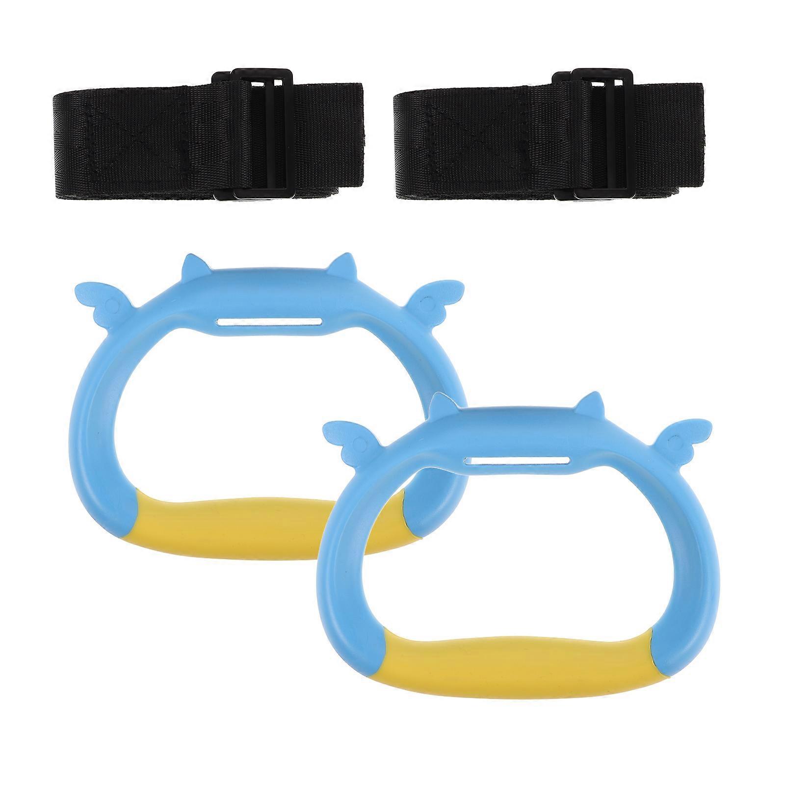 Children's Pull Up Rings for Home Use with Adjustable Straps