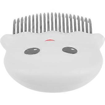 Kattenkam, huisdierverzorgingskam voor het verwijderen van haar, 4 stuks, lichtgrijs, ABS-materiaal.