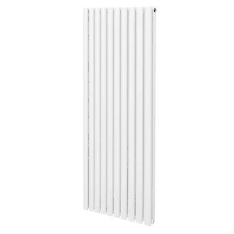 Oval Column Radiator 1600mm x 600mm Modern Designer Double Panel Central Heating Heater Gloss White