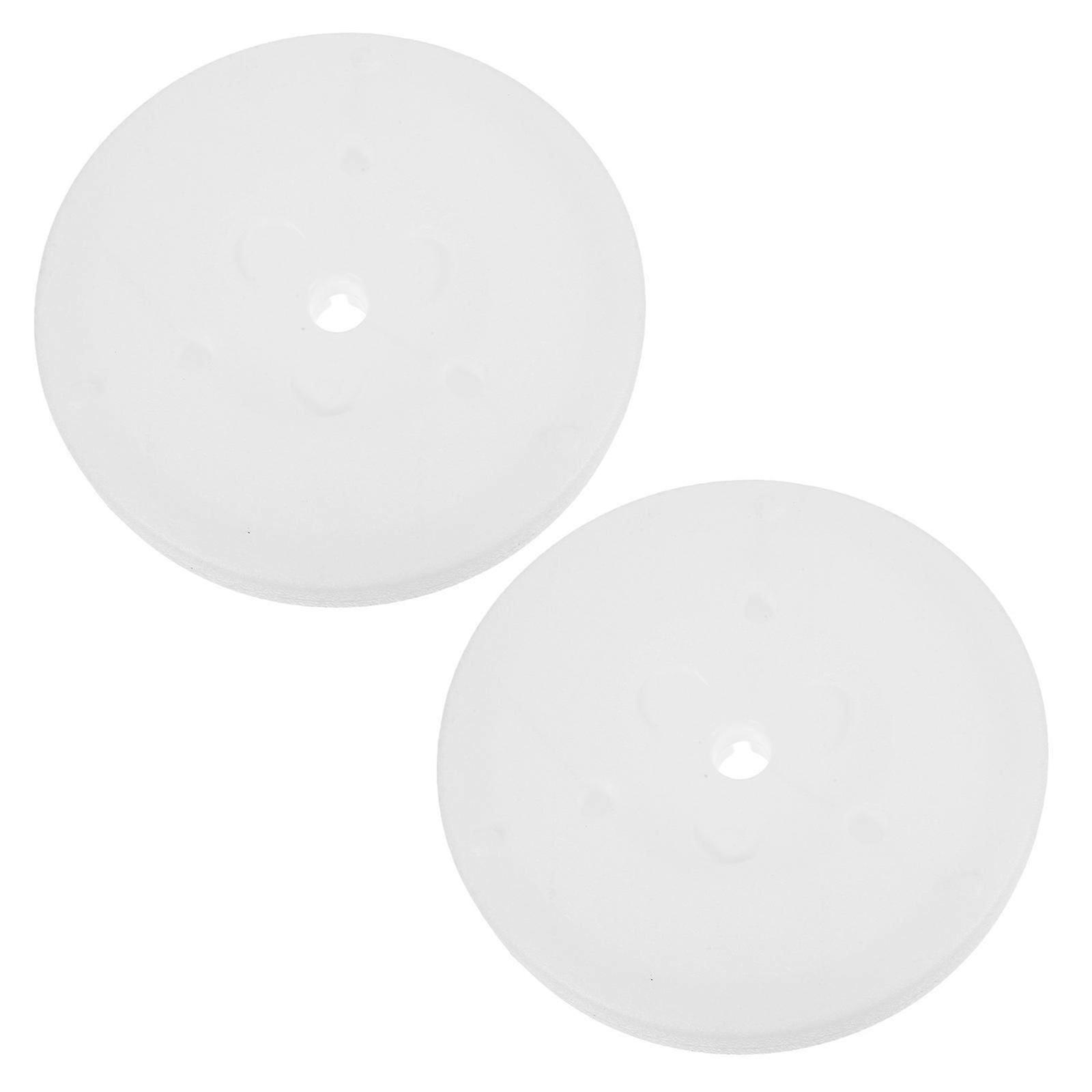 White Weights for Column Stand 2Pcs Plastic Water Base