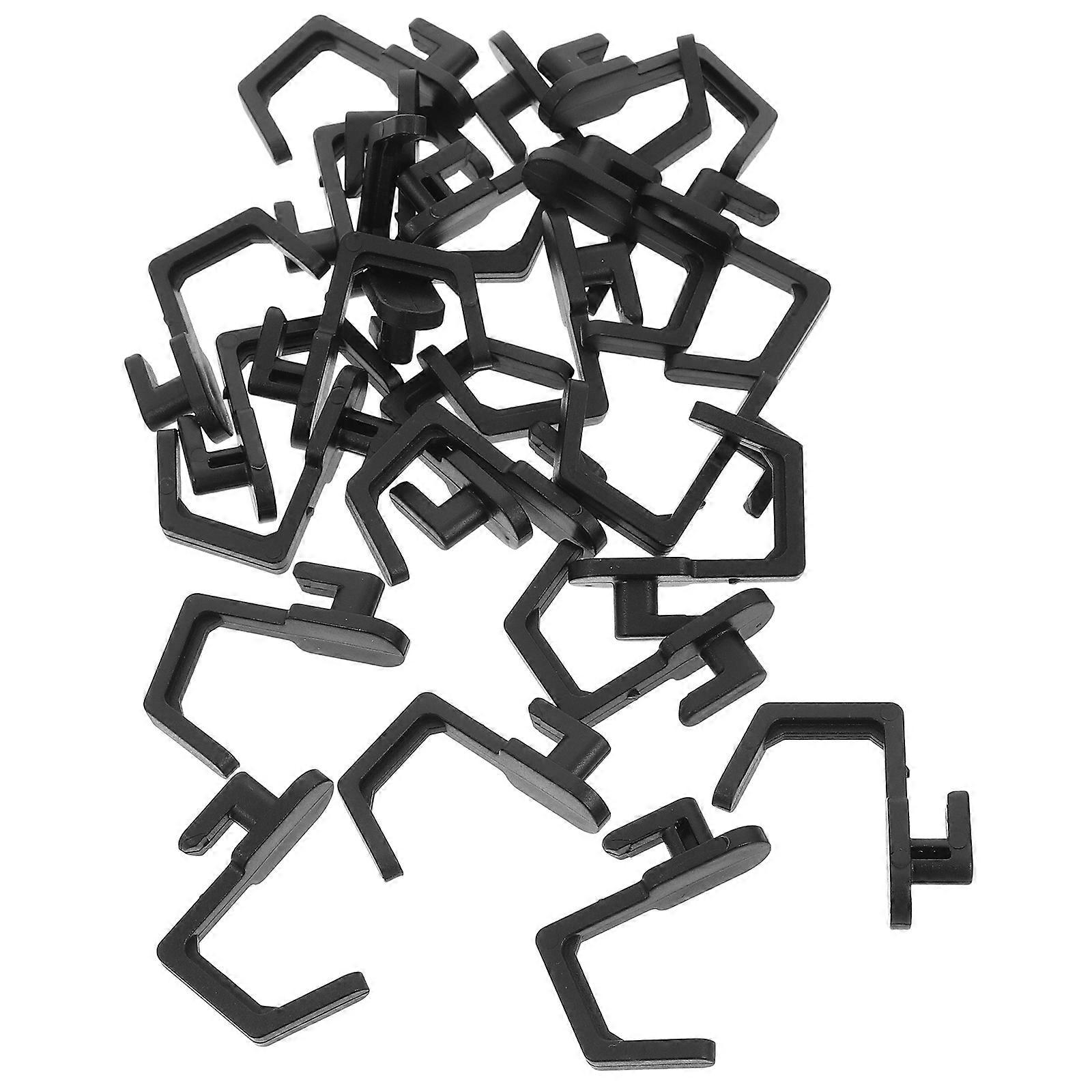 24Pcs Plastic Pegboard Hooks J Shape Pegboard Hook Peg Board Tool Organizer
