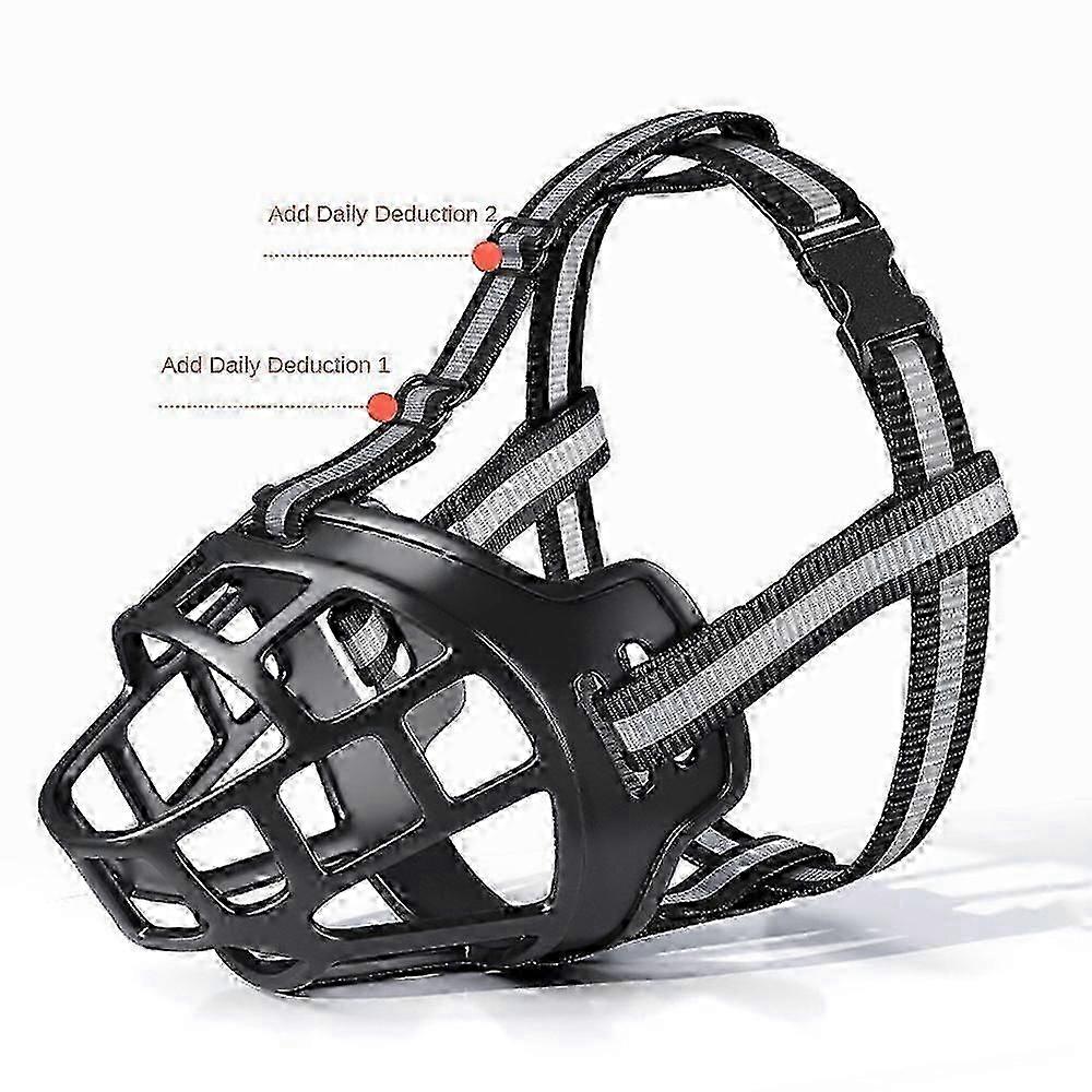 Adjustable Dog Muzzle Basket Muzzle Pet Anti Biting Chewing Cage Muzzle 7 Sizes