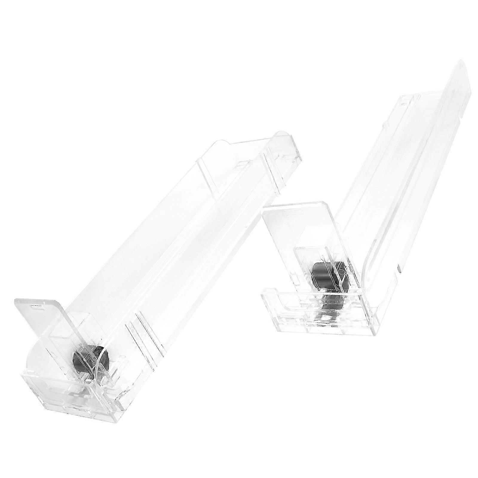 Automatic Dispenser Clear Showcase for Storage 2Pcs Transparent