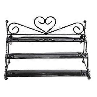 Metal Nail Polish Organizer Holder Bord Nail Posh Dispaly Organiseringsstativ (sort)