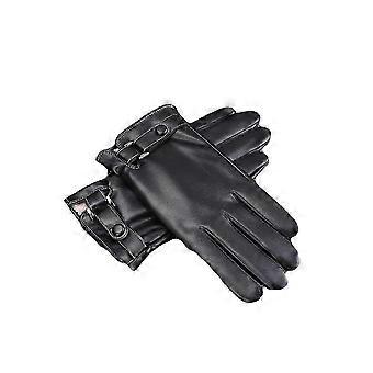 1 Pair Man Cycling Gloves Winter Touch Screen Outdoor Sports Snowboard Hiking Fishing Skating Driving Mittens Black