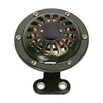 DC 12V 110dB Tromba Elettrica Rotonda Suono Forte Corno Impermeabile Nero per Auto Camion Moto Barche