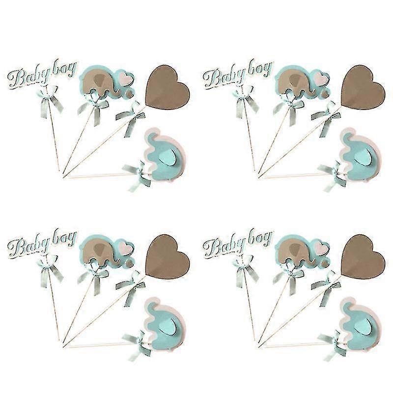 4set cake decorations , Elephant Cake Topper