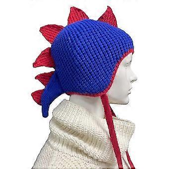 Dinosaur Beanie Funny Hat Dinosaur Earflap Hat Knit Dinosaur Hat Mohawk Hat
