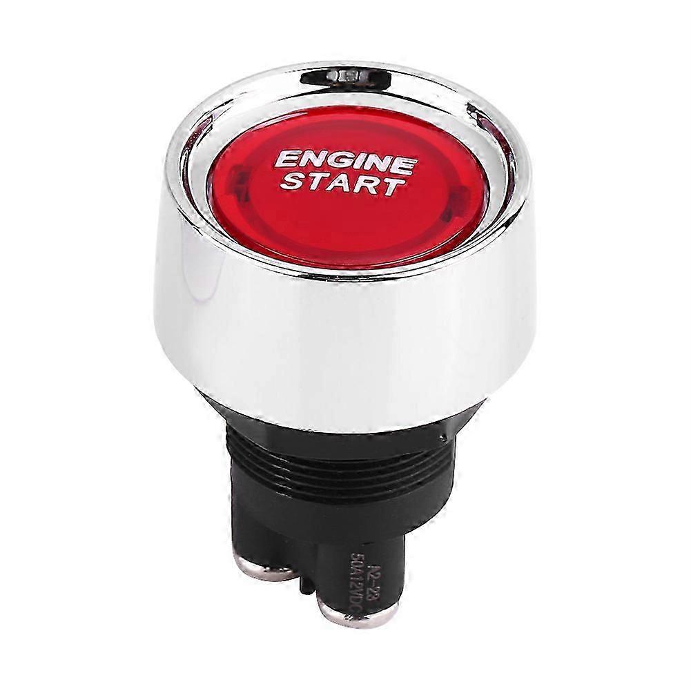 12V-24V 50A Car Vehicle Engine Start Push Button Switch Ignition Starter Red LED