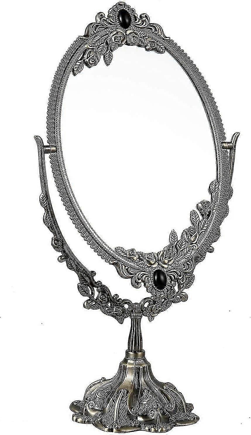 Table Mirror Vintage Double Sided Makeup Mirror For Bathroom Decor