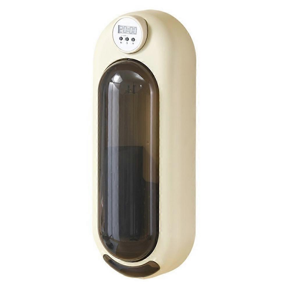 Quick Air Drying Rotatable Chopstick Holder Dustproof with Digital Timer Tableware Storage Rack Punch-Free Space Saving