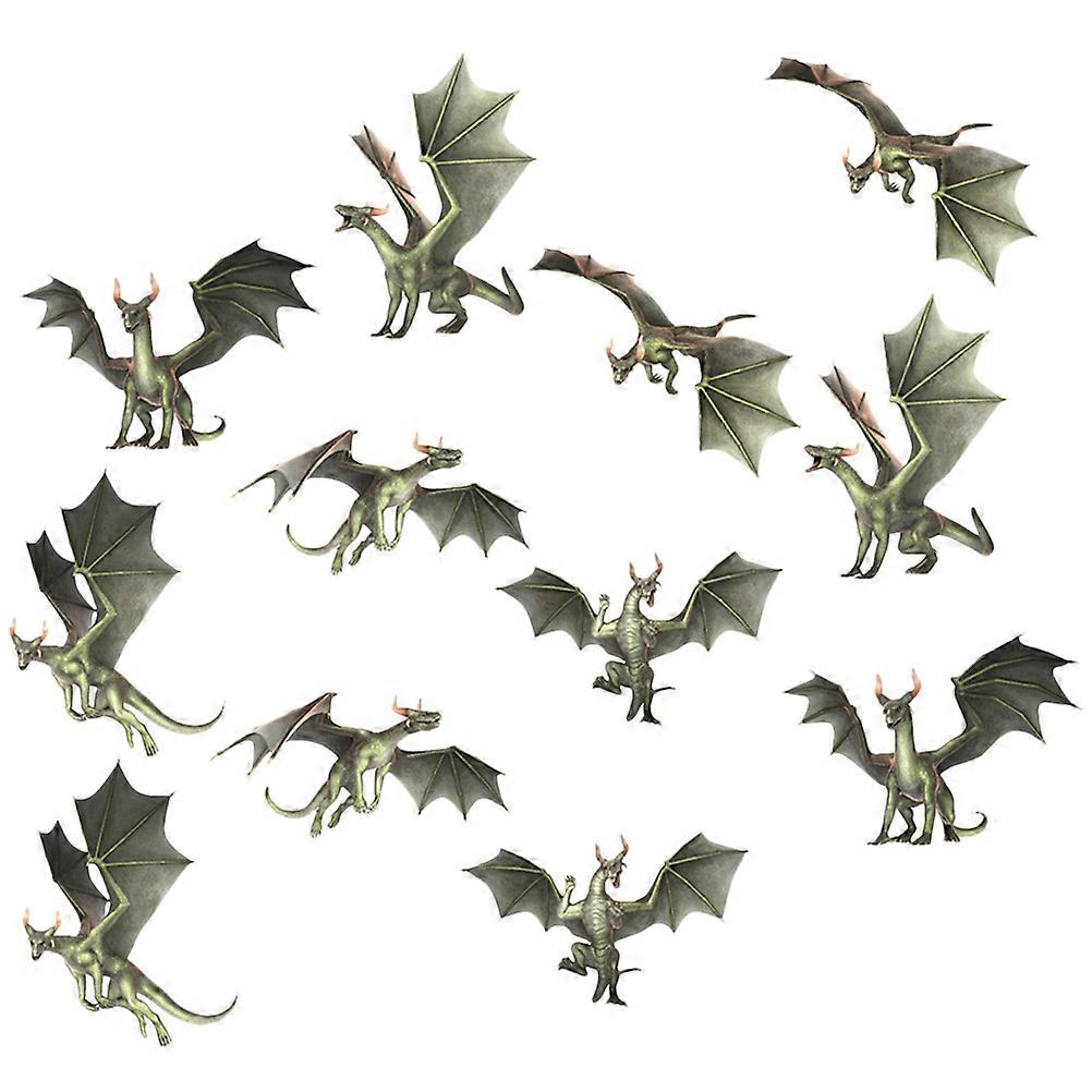 Dragon-Pattern Window Decal Self-Adhesive Window Sticker 36Pcs for Decor