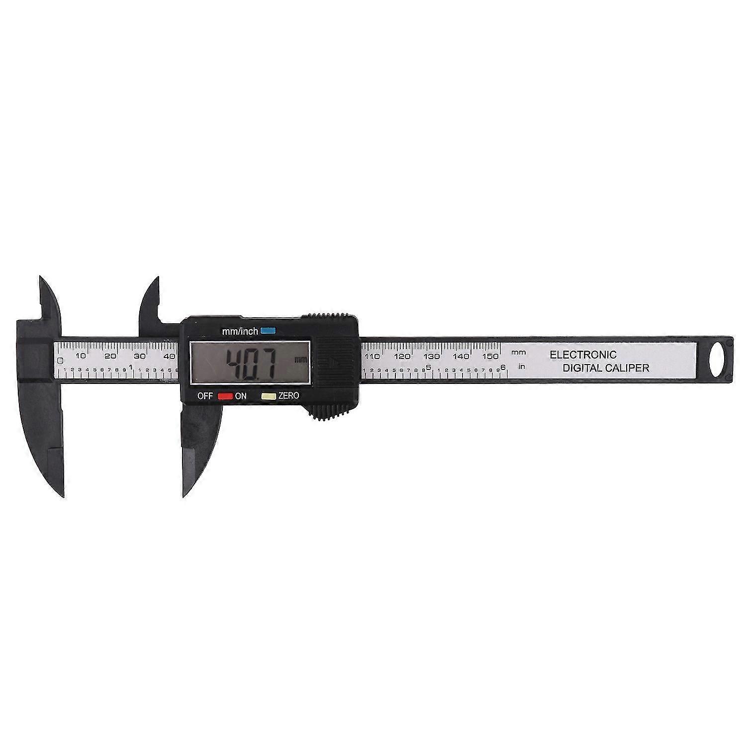 150mm/6" Digital LCD Vernier Caliper - Black/Silver