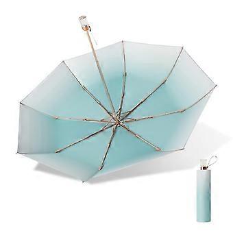 Compact Travel Umbrella for Women Windproof Folding Sun and Rain Umbrella with Durable Metal Frame