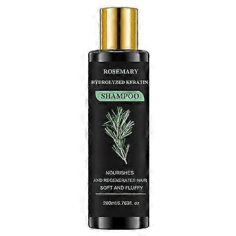 Rosemary Hydrolyzed Keratin Shampoo, Rosemary Leaf Oil Shampoo, Natural Thickening and Strengthening Shampoo, Soft and Fluffy for Men and Women