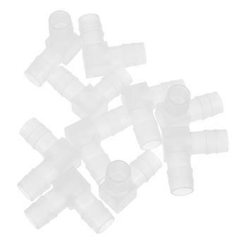 Plastic 90 Degree Elbow Coupling Aquarium Connector for Aquarium 10Pcs