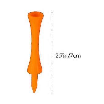 Golf Practice Castle Tees 50Pcs Orange Plastic Durable Tees YTQ