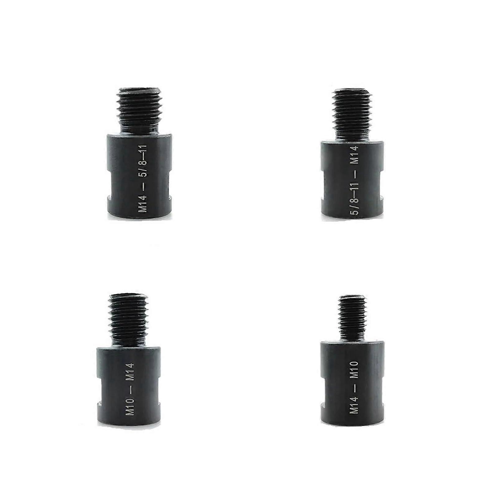 M14 to M10 and 5/811 Angle Grinder Thread Adapter Set, Quick Conversion, Durable Metal, 4Pcs