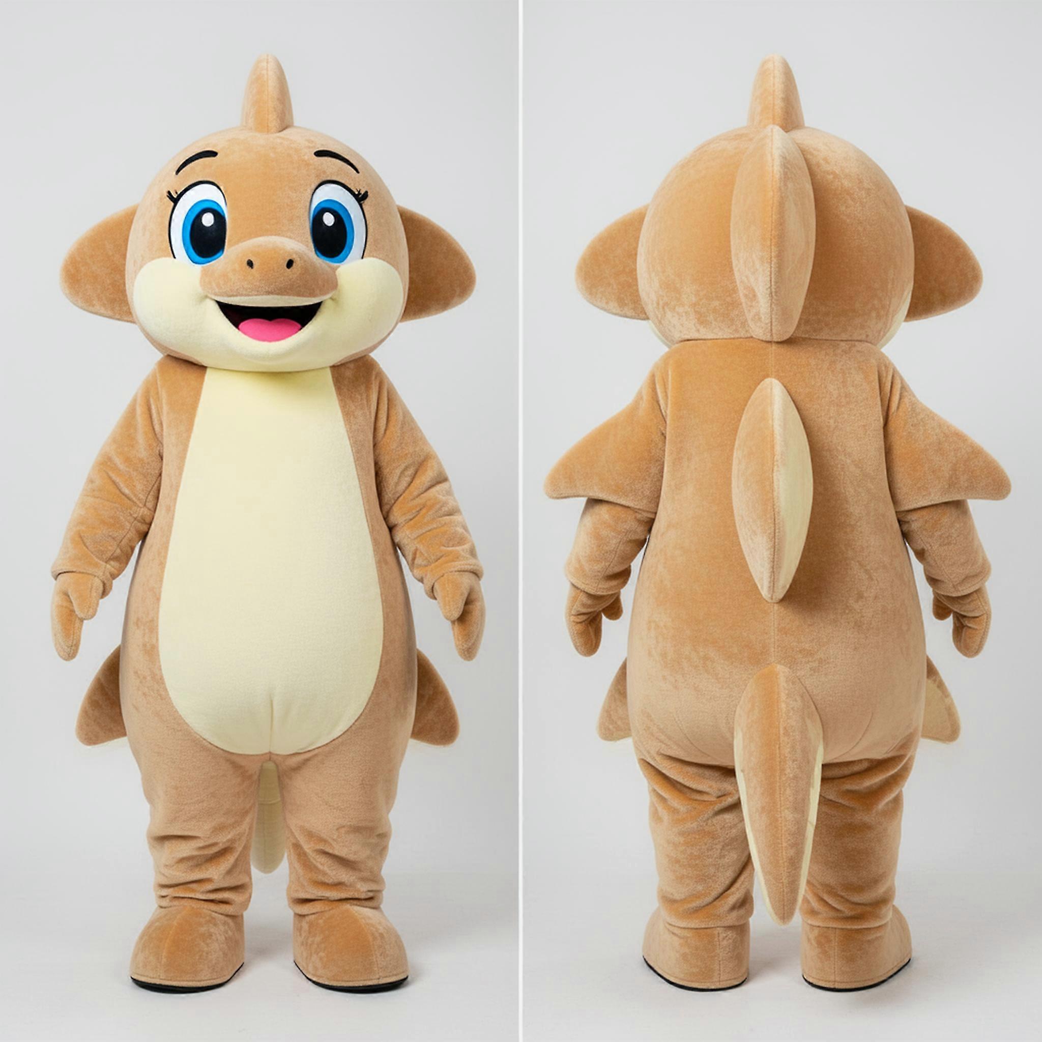 MASTICOT Tan Playful Ray Mascot