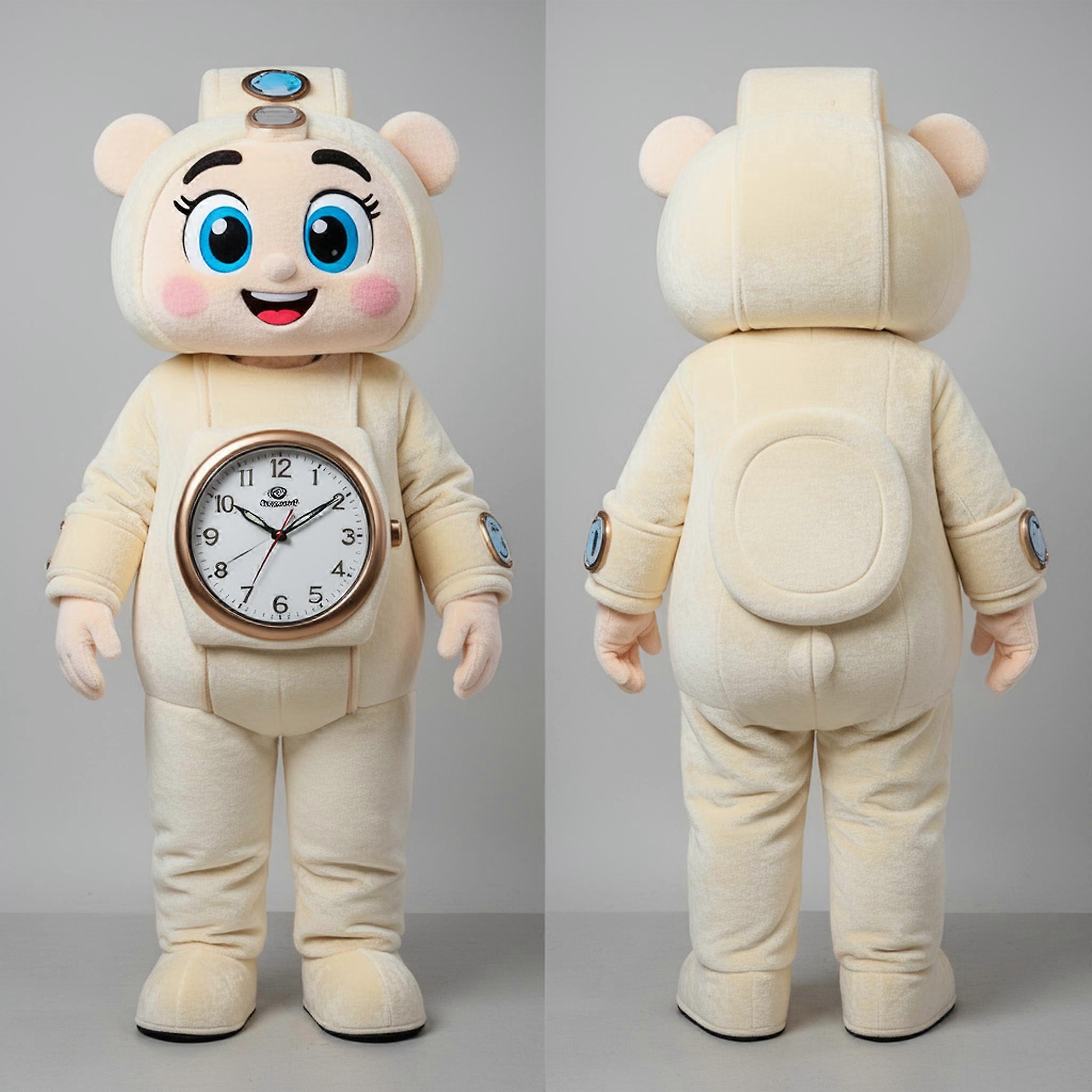 MASTICOT Cream Soft Rounded Wrist Watch Mascot