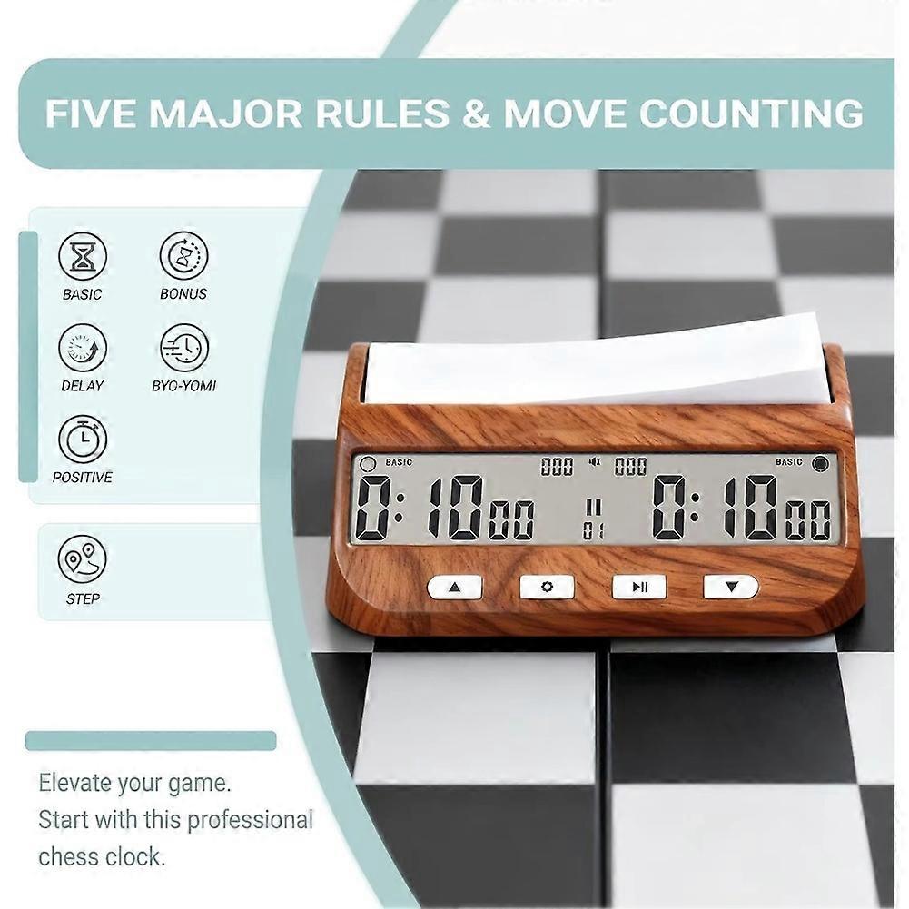 Chess Clock,Chess Timer,Portable Digital Electronic Large Screen Chess Clock,Suitable for Timer in Chess