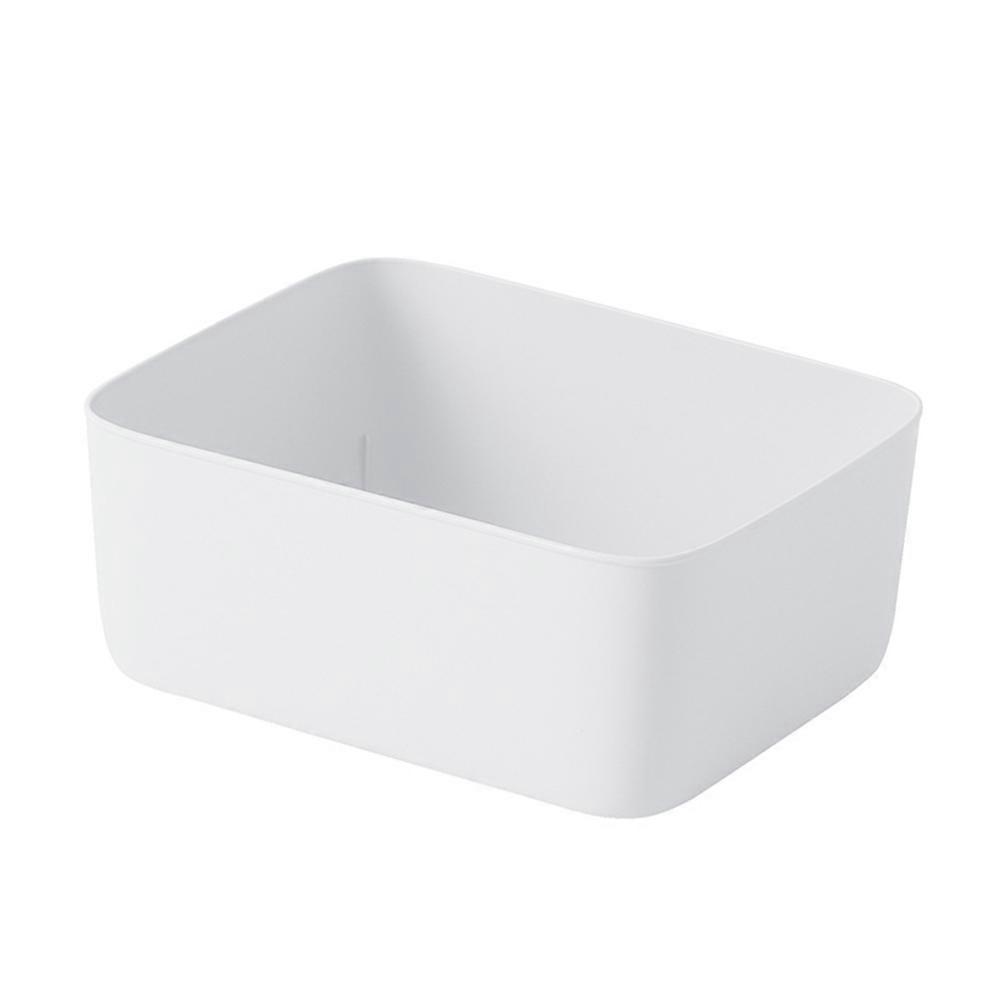 Plastic Storage Box Underwear Storage Box for 2Pcs Stackable Container White