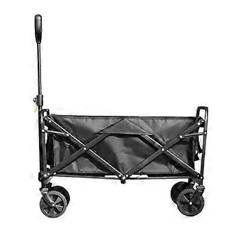 Folding Camping Wagon 100KG Load Capacity with Adjustable Handle and AllTerrain Wheels for Outdoor Use