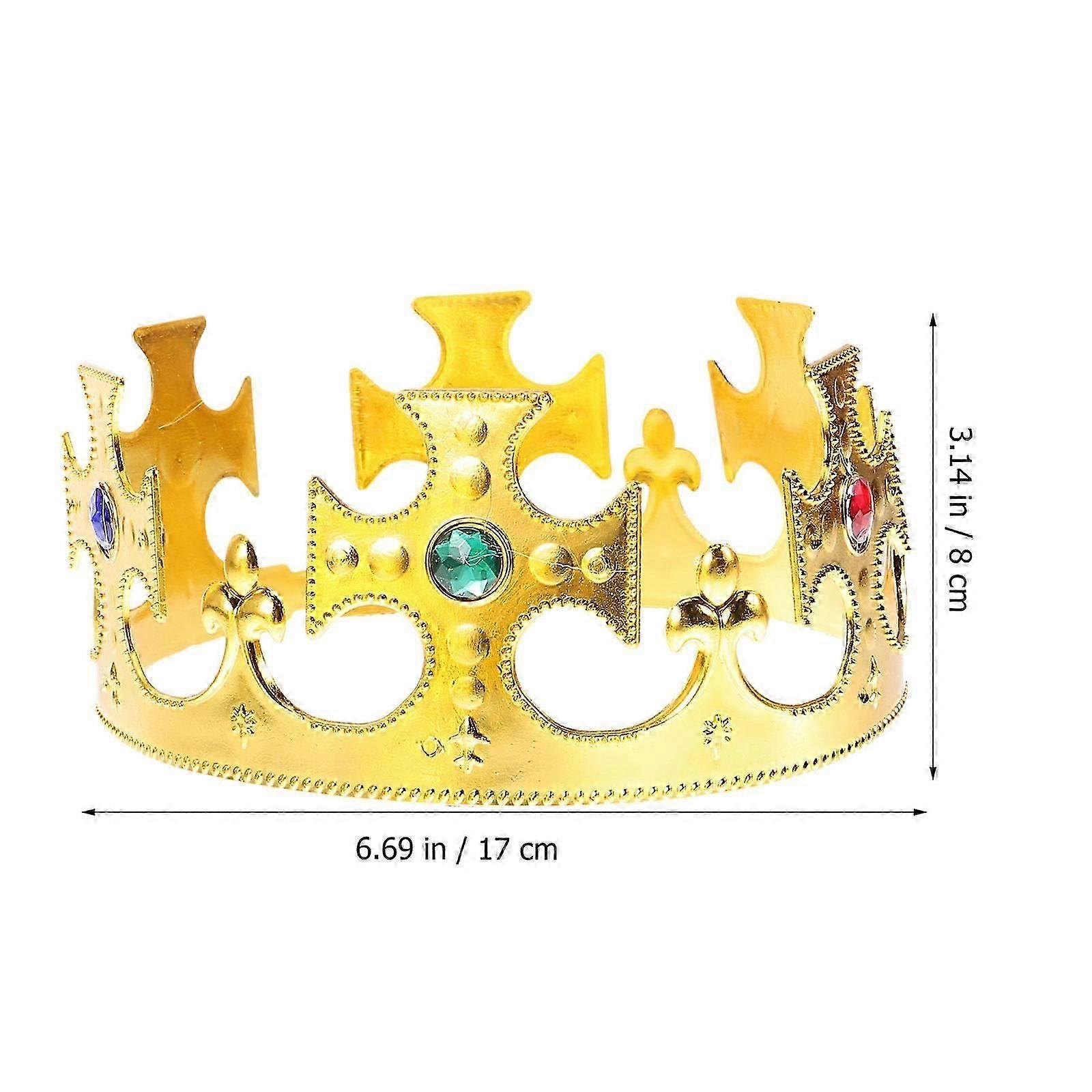 Halloween Party Prop 4Pcs Plastic Plating Crown Pack