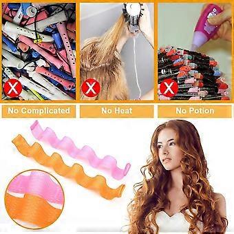 Lockenwickler-Set, 24-teilig, Locken- und Wellen-Styling-Set, Lockenwickler mit Stylinghaken für alle Frisuren (45 cm)