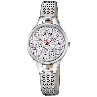 Festina Horloges Quartz Analog Woman Watch met Cowhide Bracelet F20407/1