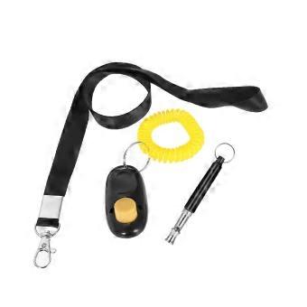 New Pet Dog Training Adjustable Whistle Ultrasonic Dog Whistle with Keychain for Dog Pet Clicker