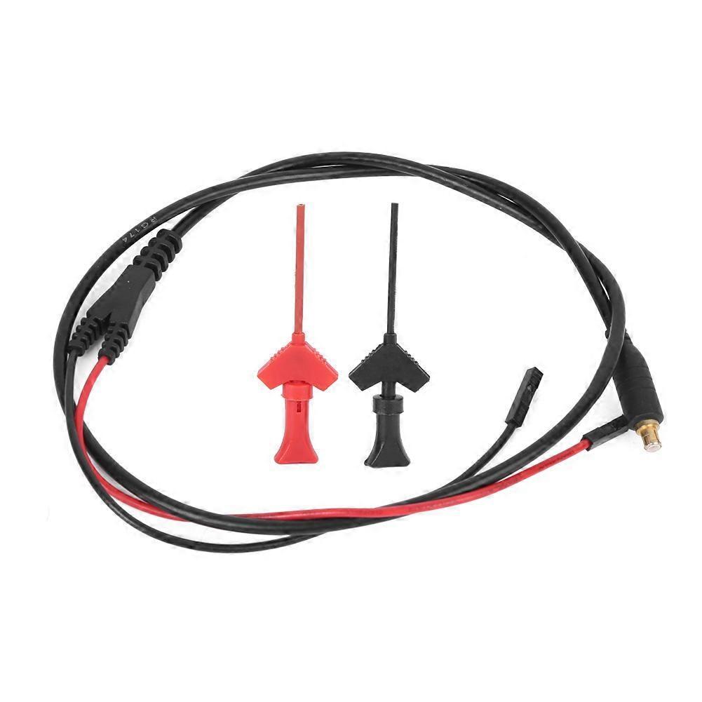 Test Cable Jumper Wire Connector with 2mm Testing Hook Red Black Opening for Oscilloscopes