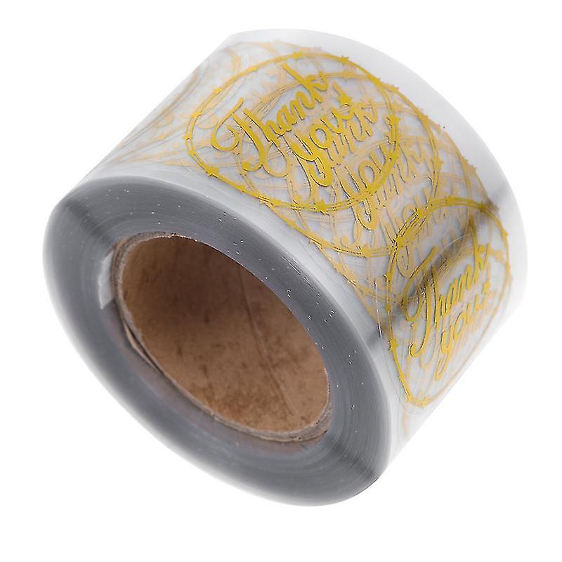 7X7cm Golden1 Zippers 1 Roll Plated Thank You Decal Sealing Sticker Diy Label Sticker Diy Baking Sti
